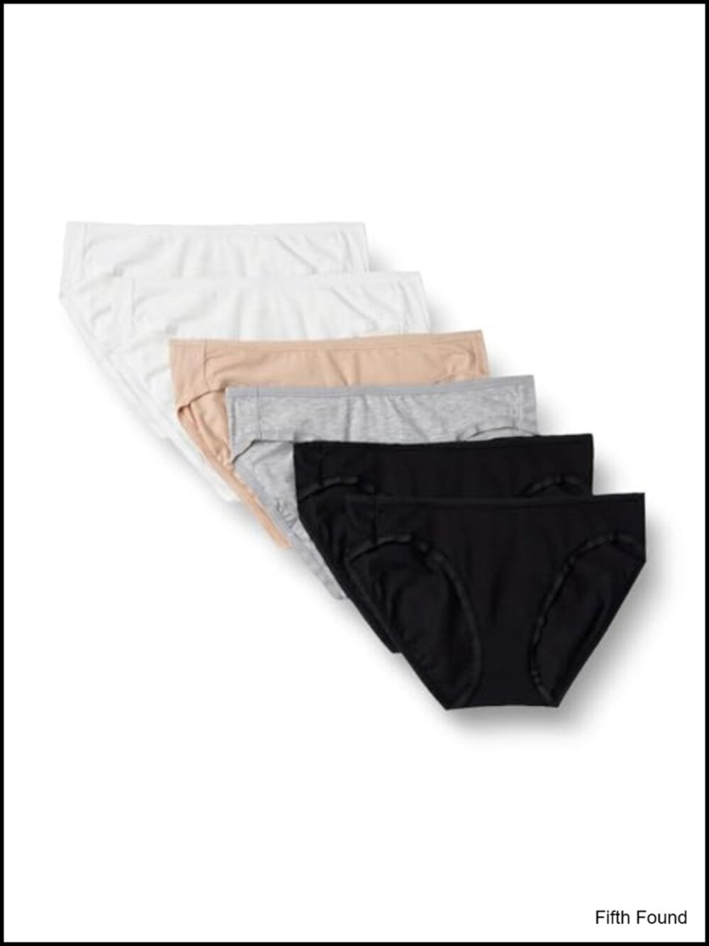 Cotton Spandex Bikini Brief Underwear Full Back Coverage